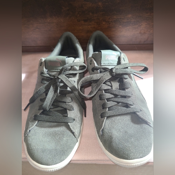 Puma women's Vikky green suede casual sneakers size  7 - Picture 6 of 12
